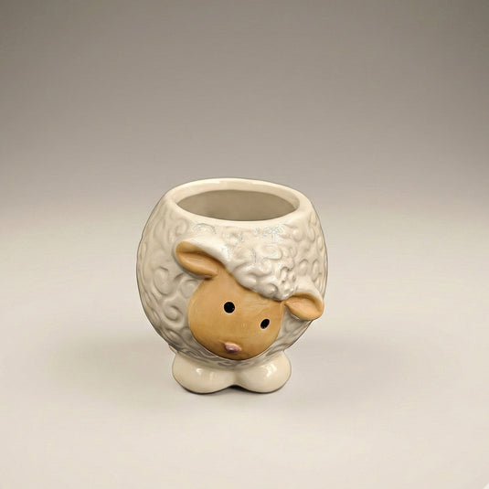 Ceramic Cute Sheep Shaped Pot - Indoor Planter