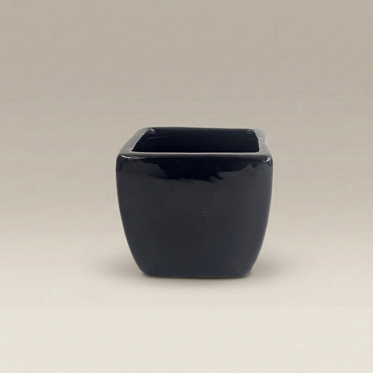 Ceramic Modern Cube Shaped Pot - Indoor Planter