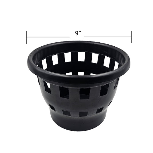 Orchid Pot 9 Inch Black/Terra