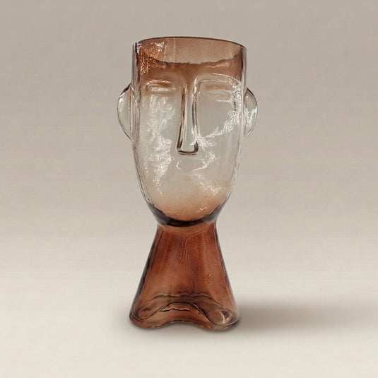 Glass Face Shaped Pot - Indoor Planter