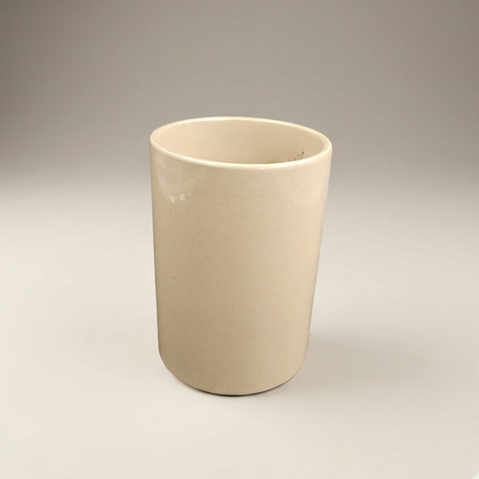 Ceramic Tall Round Cylindrical Pot - Indoor Planter