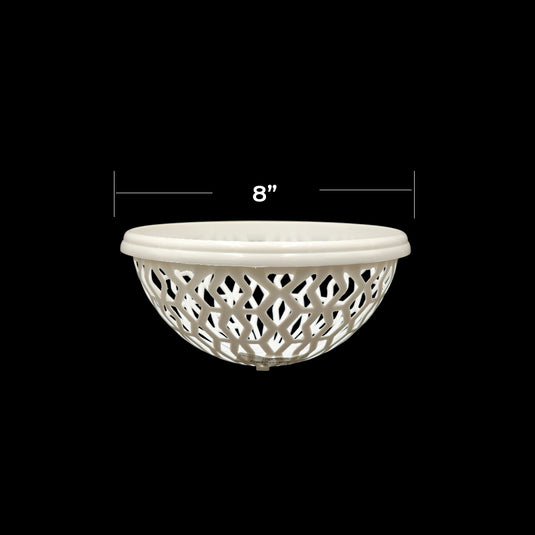 Orchid Net Pot 8 Inch Black/White/Terra